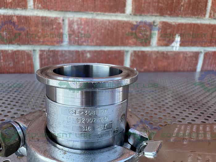 Used BS&B FR-C Safety Head 1" Fitting w/ 45 PSIG Rupture Disc, 3/4" Tee Fitting