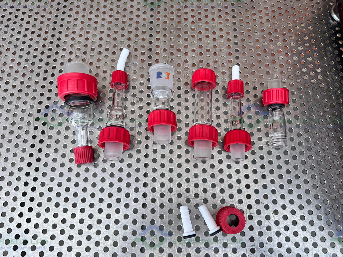 Used Powder System Limited GFD Glass Nutsche Filter Dryer 2L w/Servo Drive, Impeller