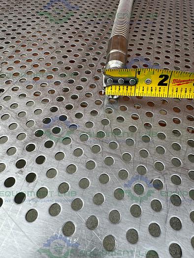 Used Airgas  Stainless Steel Flexible Hose 75" w/ Compression Fitting, Male Threaded