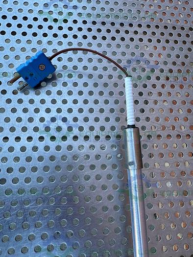 Used Chemglass Stainless Steel Temperature Sensor 56 1/2" x 13 mm