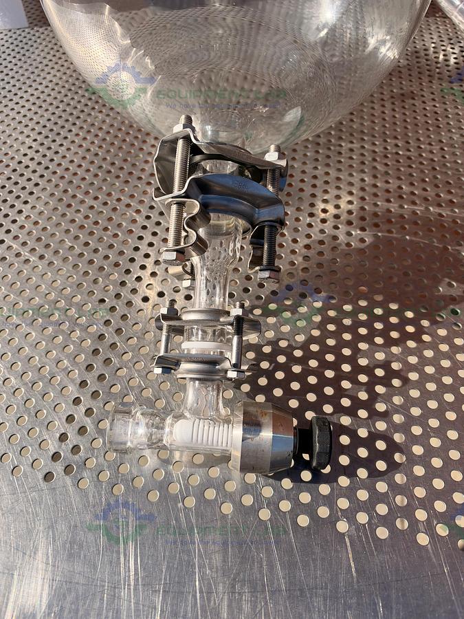 Used Adam & Chittenden Scientific Glass Collection Flask w/ Connections
