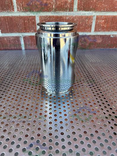 Used Sanitary Process Stainless Steel In Line Sight Glass w/ 3" Sanitary Fitting