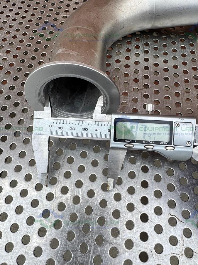 Used Stainless Steel KF 50  Elbow Nipple Vacuum Fitting