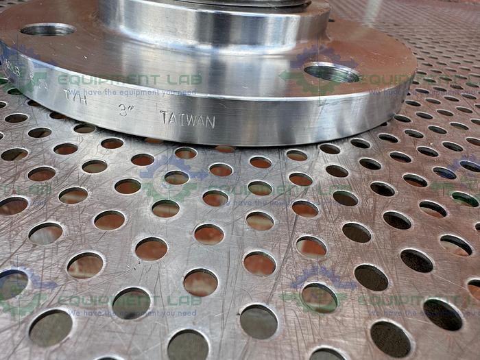 Used Unbranded 304 Stainless Steel Column w/ YTH 150LB 3" Flange Fittings