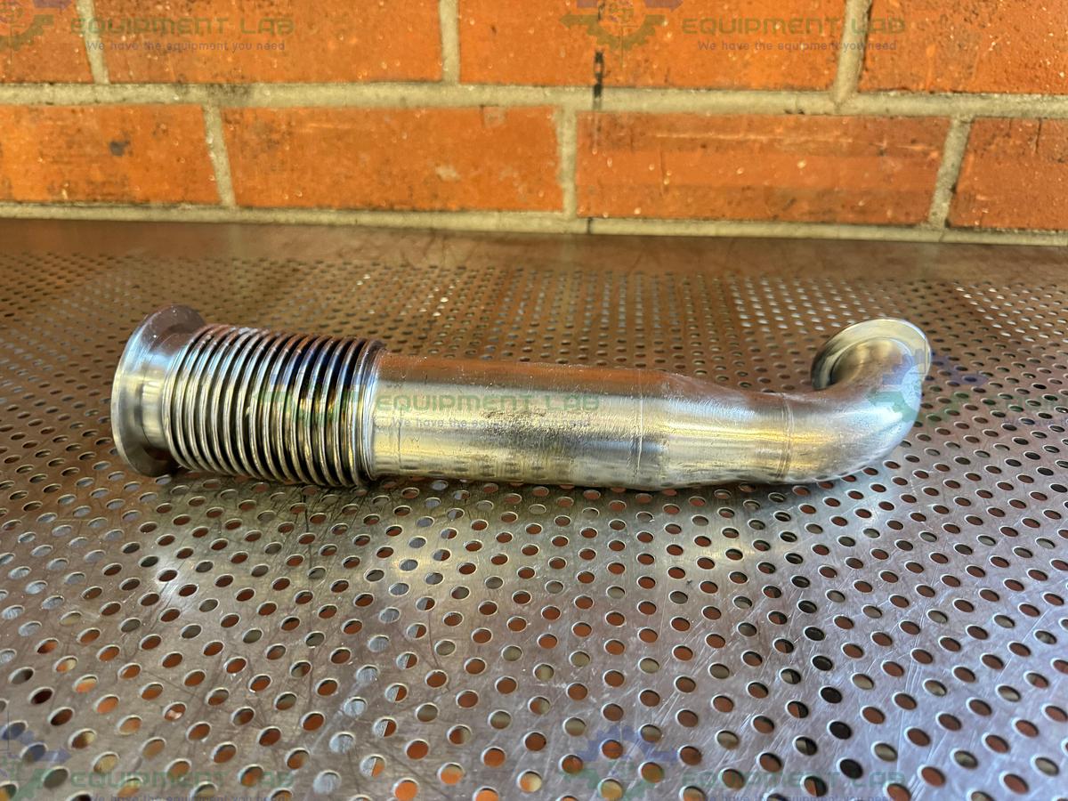 Used Stainless Steel KF50 to KF 40 Vacuum Bellow with 90 Degree Elbow
