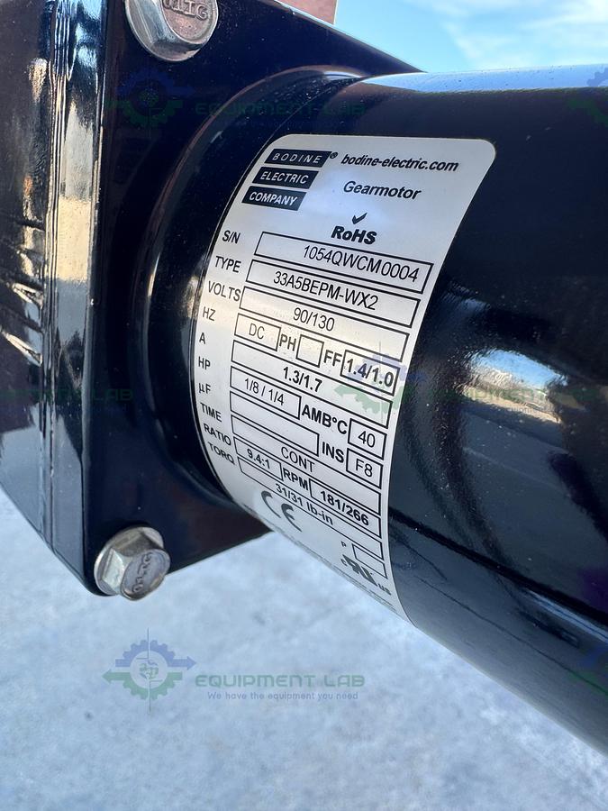 Used MK Technology Group Belt Conveyor 72" x 12" w/ Bodine 1/8 1/4 HP Motor