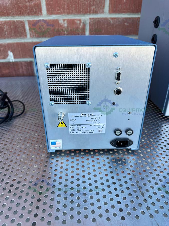 Used QSonica Q500 Sonicator Ultrasonic Homogenizer w/ 24 Tip Horn