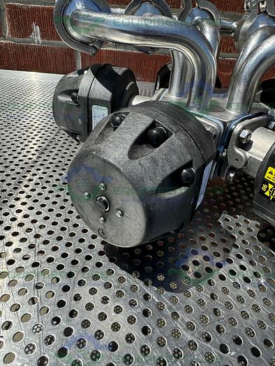 Used 5 ITT Pure Flo Advantage Stainless Steel Diaphragm Valve w/ 1" Sanitary Fittings