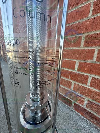 Used Cytiva / GE / Pharmacia BPG 100 / 500 Chromatography Column 4L