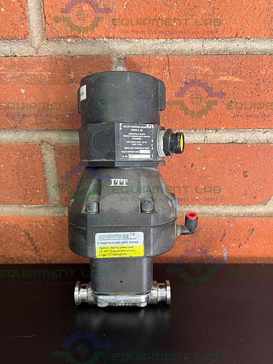 Used ITT Pure Flo 9920 Diaphragm Valve 90 PSI w/ 3/4" Sanitary Fittings