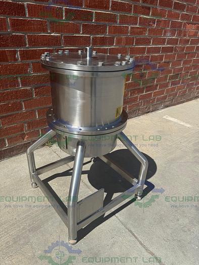 Used Mann Stainless Steel 300mm x 400mm Filter Housing w/ Full Vacuum Pressure Vessel