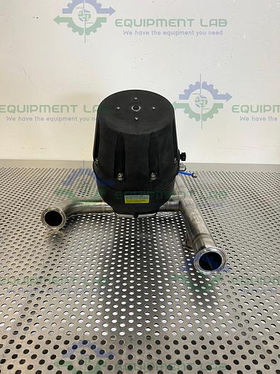 Used ITT Pure-Flo A216 4-Way Diaphragm Stainless Steel Valve w/ 1.5" Sanitary Fitting