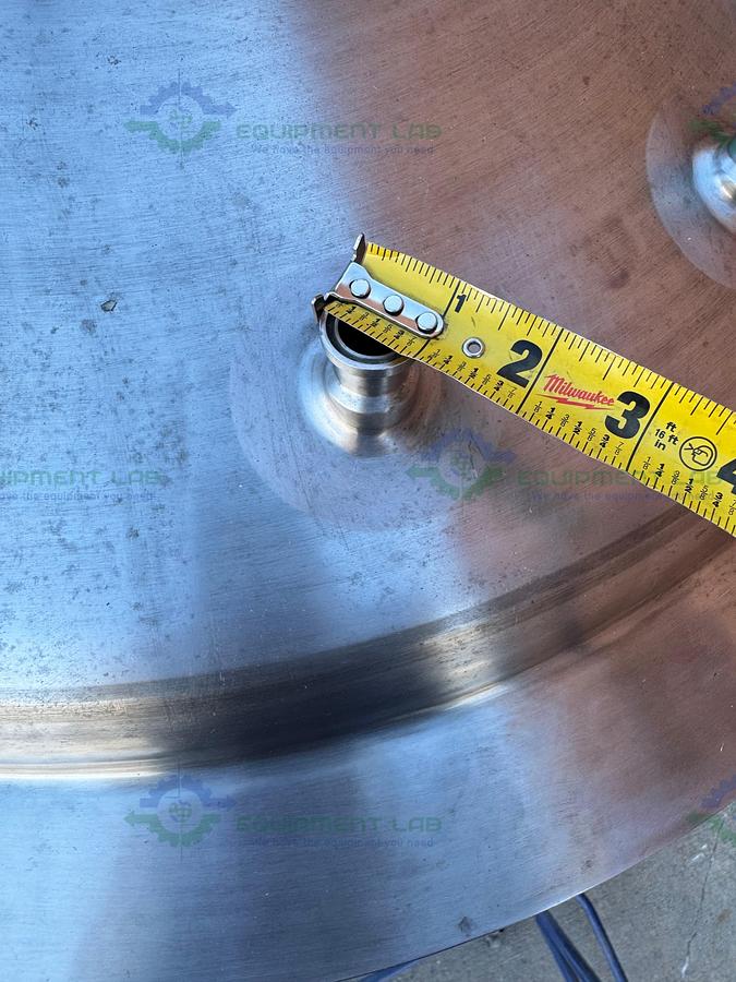 Used Northland 450 L  Jacketed Reactor FV/ 50 PSI  w/ Dual Mixer 3/4 HP, 1/3 HP, VFD