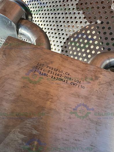 Used 3 ITT Pure Flo Advantage Stainless Steel Diaphragm Valve w/ 1" Sanitary Fittings