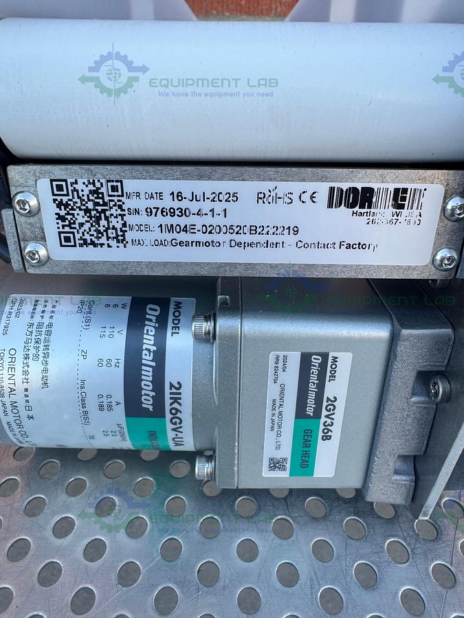 Dorner 1100 Series End Drive Conveyor 24" x 4" w/ 2IK6GV-UA Motor