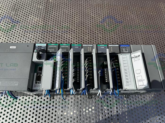 Used Allen Bradley  SLC 500 1747-L552 PLC w/ Prosoft MVI46 Communication Module