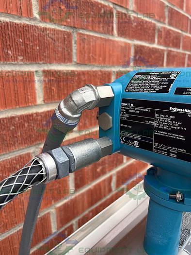 Used Endress + Hauser Promass 83 Mass FlowMeter w/ 1" Sanitary Fitting, Cart