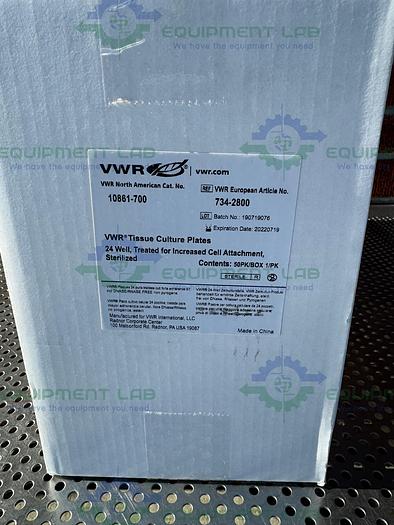 Case of 50 - VWR  10861-700 Tissue Culture Plates 24 Well, Sterilized