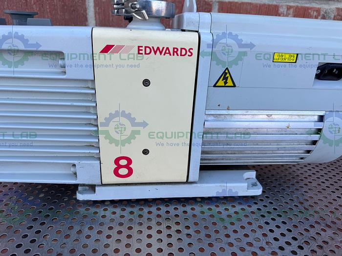 Used Edwards RV8 Rotary Vacuum Pump 1500/1800 RPM 110-120V