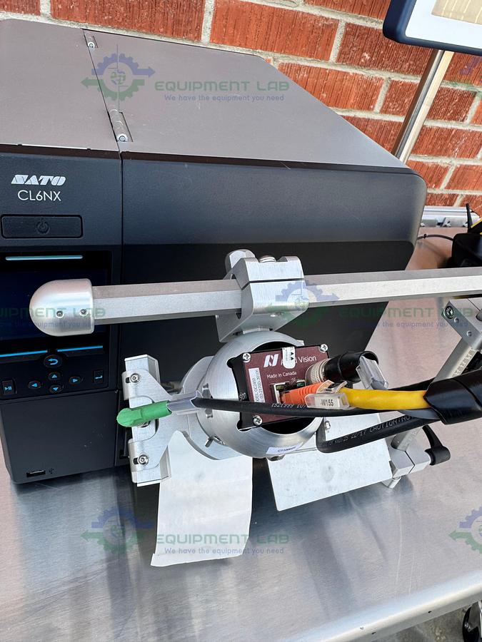 Used Optel Portable Manual Packing Station w/ Sato CL6NX Thermal Printer, Scanner