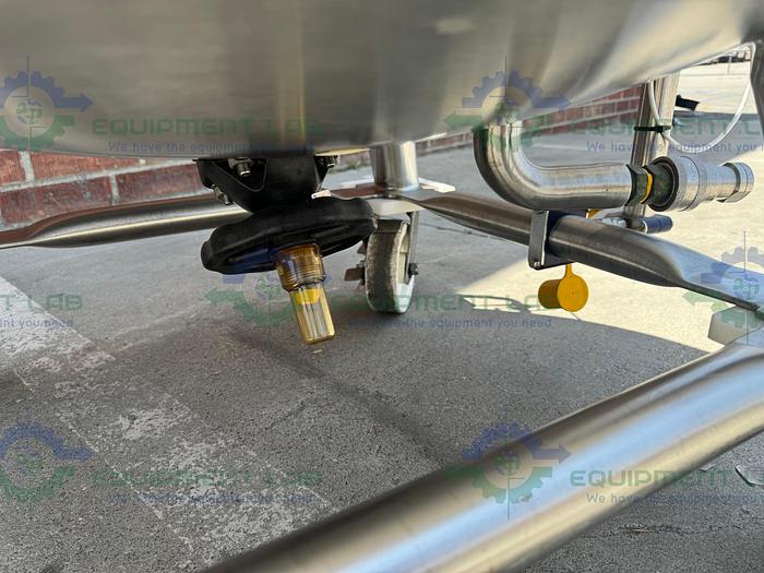 Used Precision 250 Liter Stainless Steel Jacketed Reactor 45 PSI w/ Lightnin Mixer.