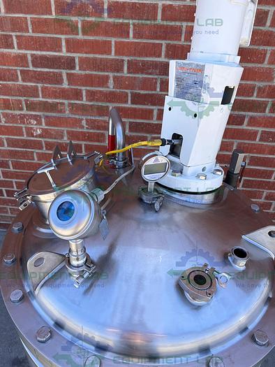 Used Precision Stainless  400 Liter Stainless Steel Jacketed Reactor w/ Agitator