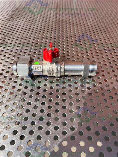 Chemglass Stainless Steel Ball Valve Male to Female 1/2"