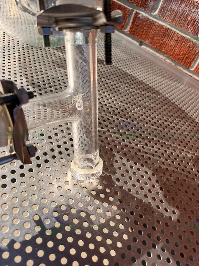Used Adam & Chittenden Scientific Glass Collection Flask w/ Connections