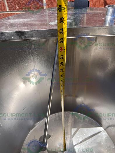 Used Stainless Steel  250 Liter Mixing Tank w/ Top Mixer 1/4 HP