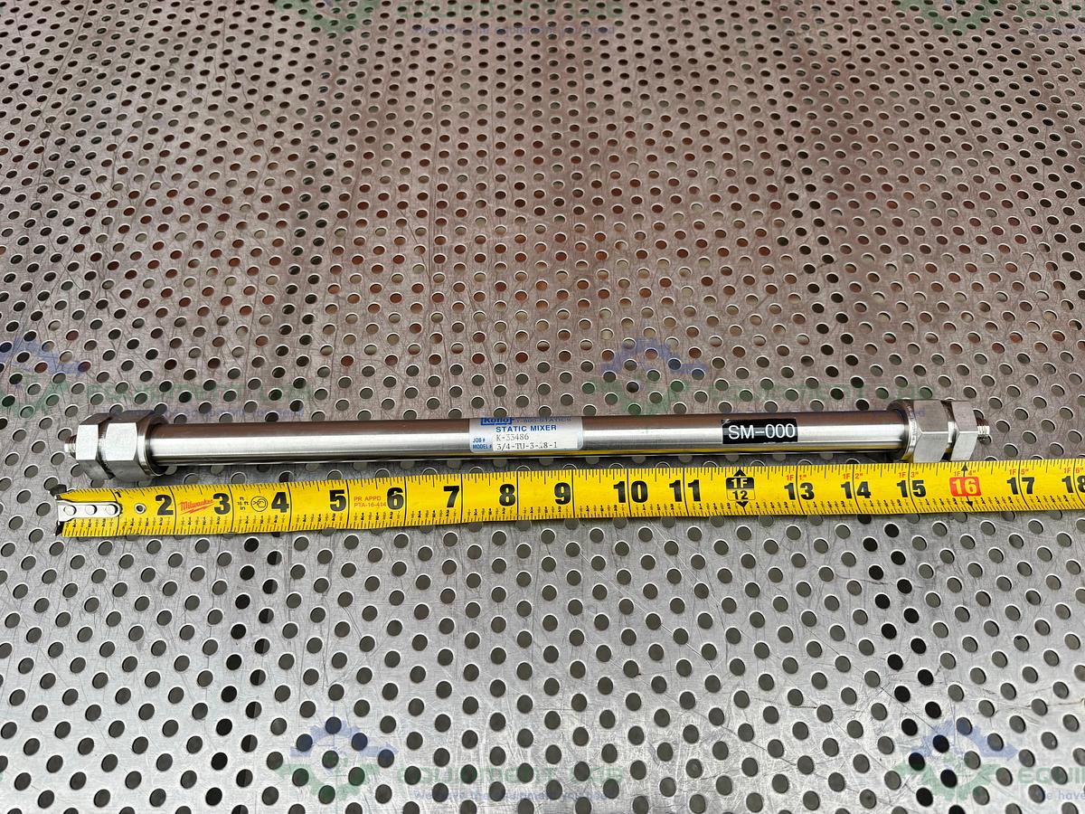 Used Koflo Corporation 3/4-TU-3-18-1 Stainless Steel Static Mixer