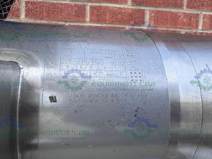 Used Idex Wright Flow  S1L Rotary Lobe w/Stainless 1/2 HP Motor, Controller
