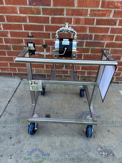 Used Almatec Bioecor B32BN-T-2-X98 Diaphragm Pump 100 PSIG w/ Cart