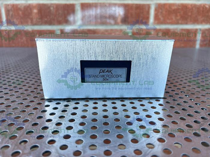 Used Beta Precision Industries  Peak Stand Microscope 50x w/ Electronic Ruler 60"