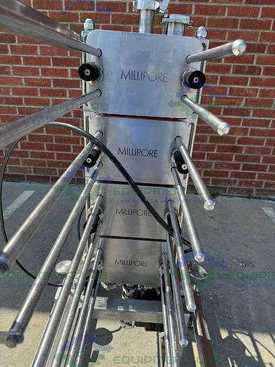 Used Millipore  Stainless Steel Pellicon 2 Cassette Filter Holder Stack of 8