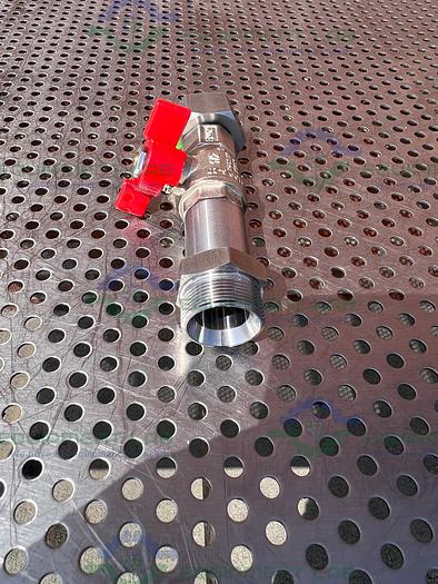 Chemglass Stainless Steel Ball Valve Male to Female 1/2"