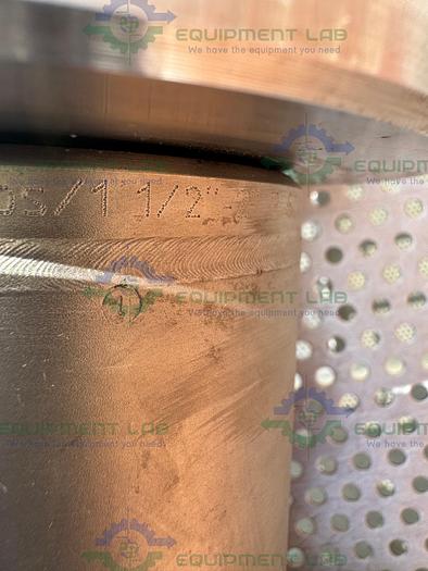 Used Leser 4484.7524 Stainless Steel Safety Valve w/ 1.5" to 2" Sanitary Fittings