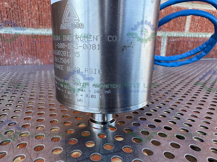 Used Anderson Instrument SV066G00201205 Pressure Transmitter 0-30 PSIG