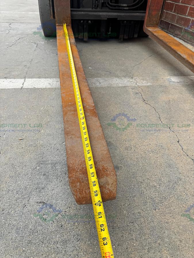 Used Toyota 8FBCU25 Electric Forklift  5000 lbs Capacity 4 Stage Mast w/ Charger