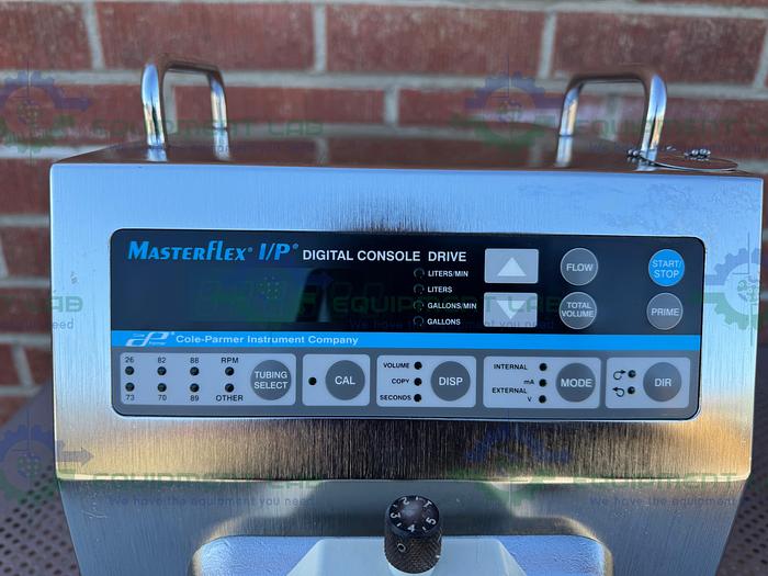 Used Cole Parmer 77420 00 Peristaltic Pump w/ Masterflex I/P 77601-10 Easy Load Head