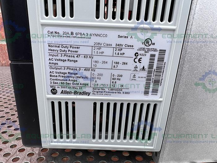 Used Allen Bradley  Power Flex 70 AC Drive Controller 2HP