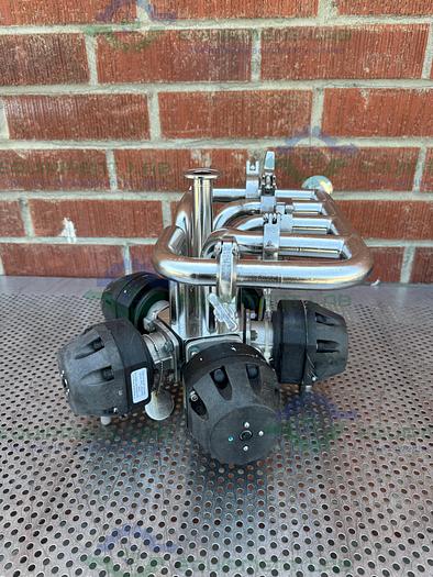 Used 5 ITT Pure Flo Advantage Stainless Steel Diaphragm Valve w/ 1" Sanitary Fitting