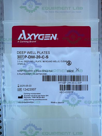 Box of 10 - Axygen  P-DW-20-C-S Deep Well Plates 2.0 mL, 96 Round Wells