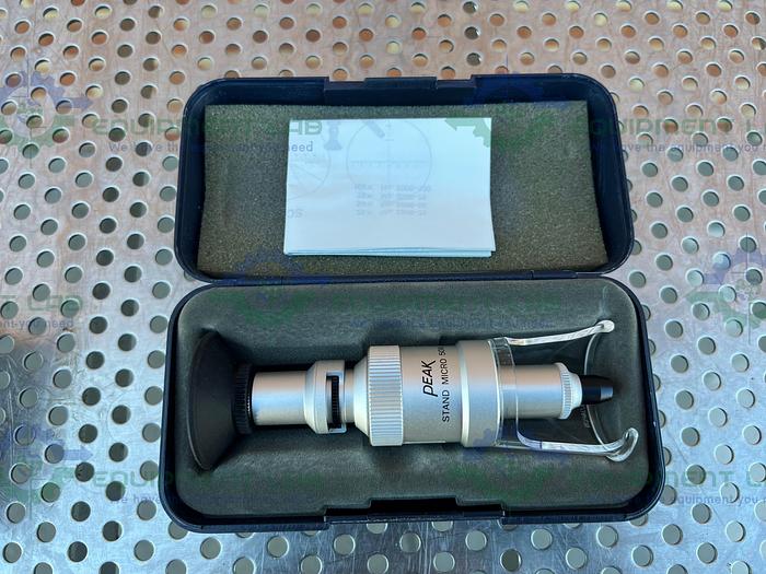 Used Beta Precision Industries  Peak Stand Microscope 50x w/ Electronic Ruler 80"