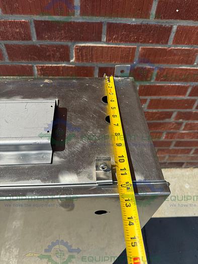 Used Unbranded Stainless Steel Industrial Control Panel Enclosure 12.5" x 24" x 50"