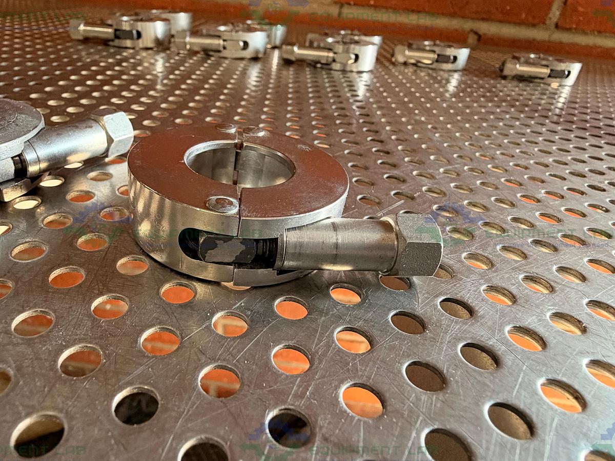 Used Lot of 10 - AN Corp Stainless Steel KF 16/10 Vacuum Clamp