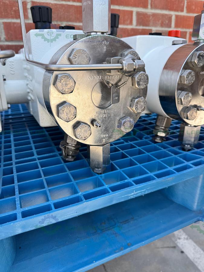 Used Lewa LDC 3 Waterlike Diaphragm Metering Pump w/ Reliance Electric 2.4 HP Motor