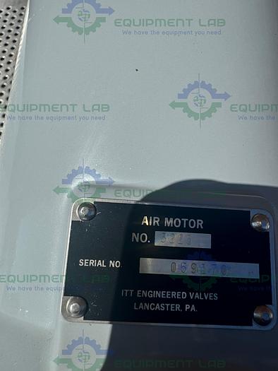 Used ITT 3225 Pneumatic Valve Actuator Air Motor w/ 6" Flange Fitting