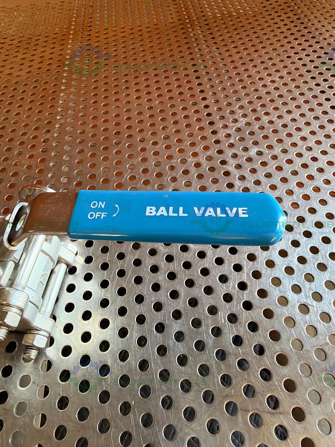 Used King Lai 316 Stainless Steel Ball Valve -40-150C w/ KF 16/10 Vacuum Fitting