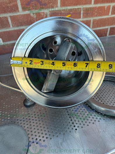 Used Pope 5 Liter Jacketed Stainless Steel Nutsche Filter w/ Mixer, 1/17 HP Motor