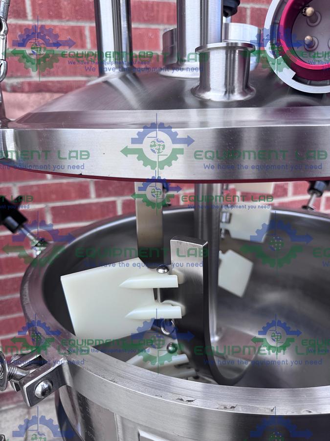 Used Lee Industries 50 Liter Stainless Steel Jacketed Reactor w/Mixer, Scraper MFG 23